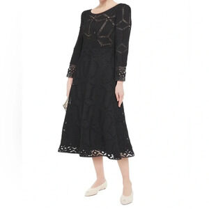 Ba&sh Dress Women’s 1 Rosewelle Macramé Lace-trimmed Crocheted Midi